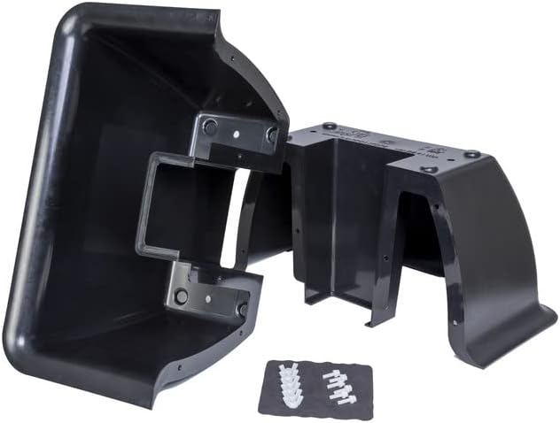 SnapPot® Mailbox Planter – 24" Resin Wrap for 4×4 & 6×6 Posts, Extra‑Large 16+ Gal Planter, Weatherproof UV‑Stable Tuxedo Black