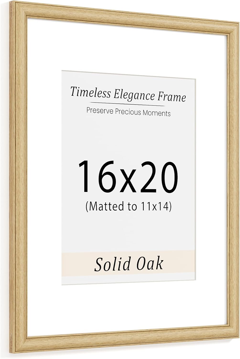 Natural Walnut 11x14 Picture Frames Mat to 8x10 Picture Display Set of 3,Original Wood Handcrafted 11x14 Diploma Frame with Tempered Glass Graduation Family Wedding Certificate Photo Wall Mounted