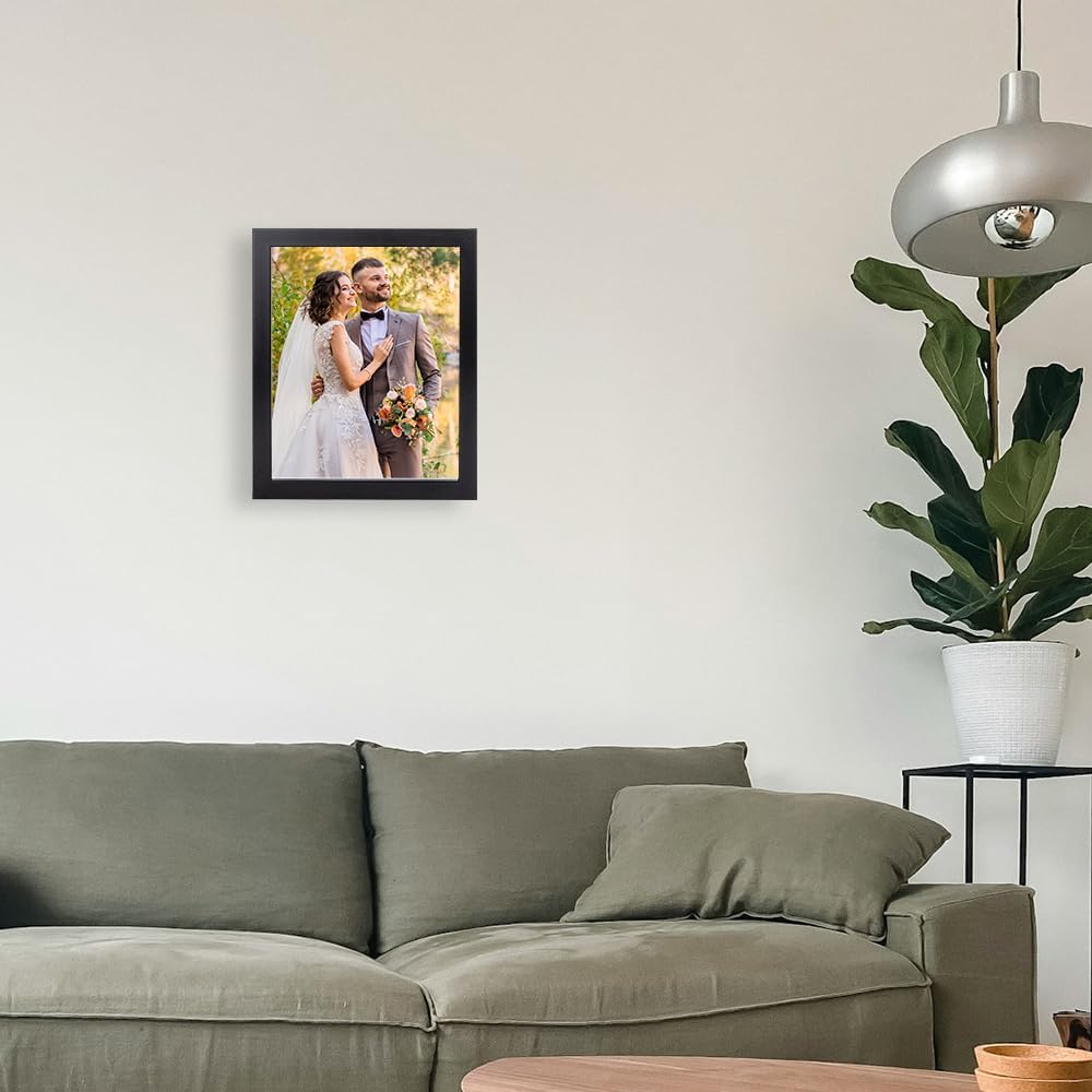 Hitech Albums Framed Prints - Upload Your Image/Photo - Custom Personalized Photo or Poster to Frames Photo Print, Wall Art Prints - Made in the USA! (10x10)