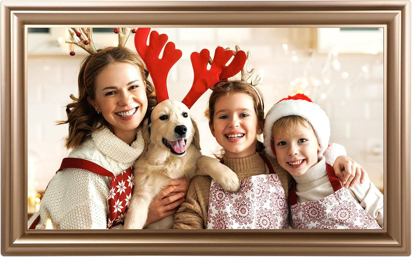 10.1 Inch WiFi Digital Picture Frame, 1280x800HD IPS Touch Screen Digital Photo Frame Electronic,16GB Memory, Auto-Rotate, Wall Mountable, Share Photos/Videos Instantly via Uhale App from Anywhere