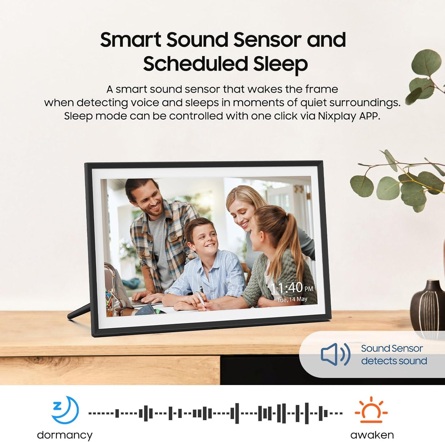 Digital Picture Frame Powered by Nixplay 10.1", Share Photos/Videos via Nixplay App or Email, WiFi Digital Photo Frame with Easy Setup, Support Alexa, Free Cloud Storage, Auto Rotate, Gifts for Mom