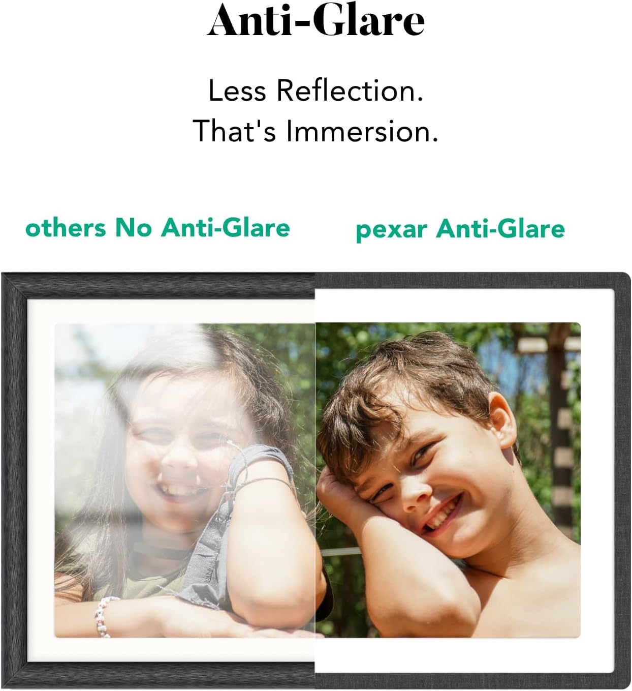 pexar by Lexar WiFi Digital Picture Frame 11″ | Yahoo Tech Best Tested Frame 2025 | 2K Resolution Ultimate Clarity, Anti-Glare Touch Stunning Screen for Gifting, Share Photos/Videos via APP
