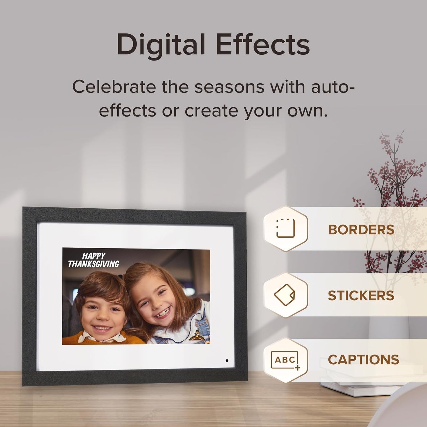 PhotoShare Gallery 10.1” WiFi Digital Photo Frame | Send Photo or Video from Phone to Digital Picture Frame with Free PhotoShare Frame App | End-to-End Encryption | Midnight Black