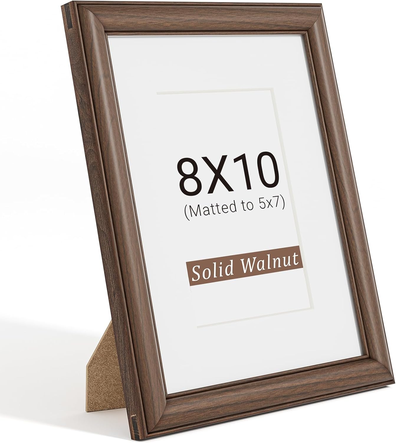 Natural Walnut 11x14 Picture Frames Mat to 8x10 Picture Display Set of 3,Original Wood Handcrafted 11x14 Diploma Frame with Tempered Glass Graduation Family Wedding Certificate Photo Wall Mounted