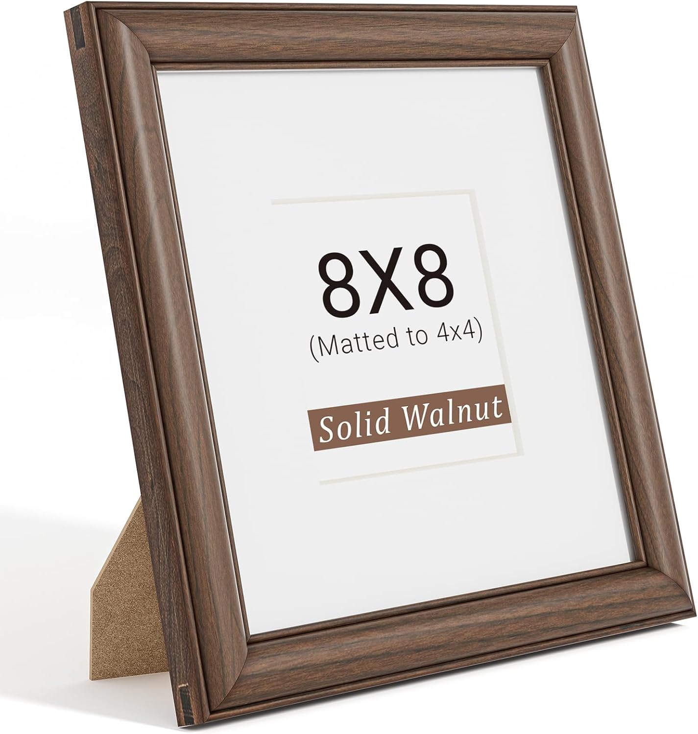 Natural Walnut 11x14 Picture Frames Mat to 8x10 Picture Display Set of 3,Original Wood Handcrafted 11x14 Diploma Frame with Tempered Glass Graduation Family Wedding Certificate Photo Wall Mounted
