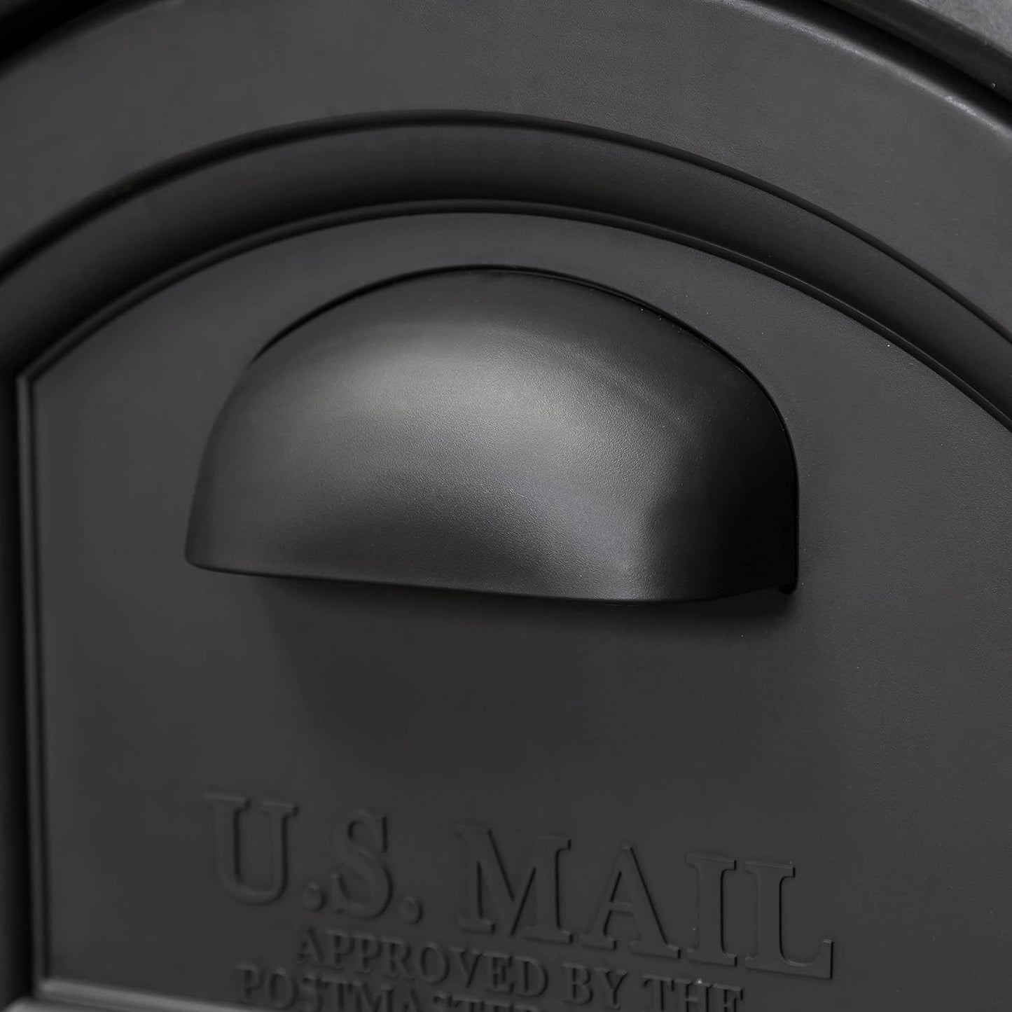 Step2 Town-to-Town XL Post-Mount Mailbox, Weather Resistant, Large Outdoor Mailboxes, Made of Durable Plastic, Easy to Install, USPS T4 Sized Mailbox, Flag Included, Onyx Black