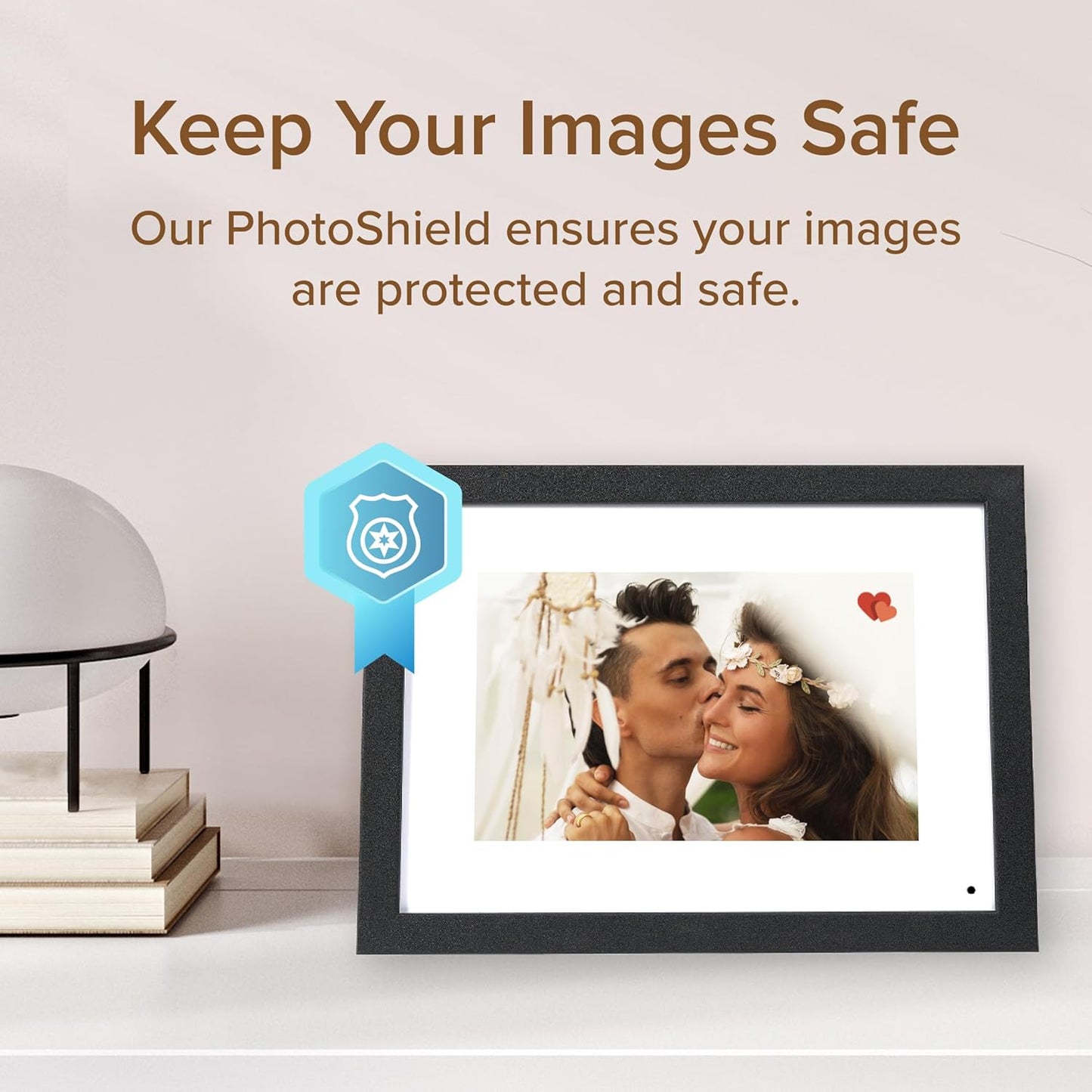 PhotoShare Gallery 10.1” WiFi Digital Photo Frame | Send Photo or Video from Phone to Digital Picture Frame with Free PhotoShare Frame App | End-to-End Encryption | Midnight Black