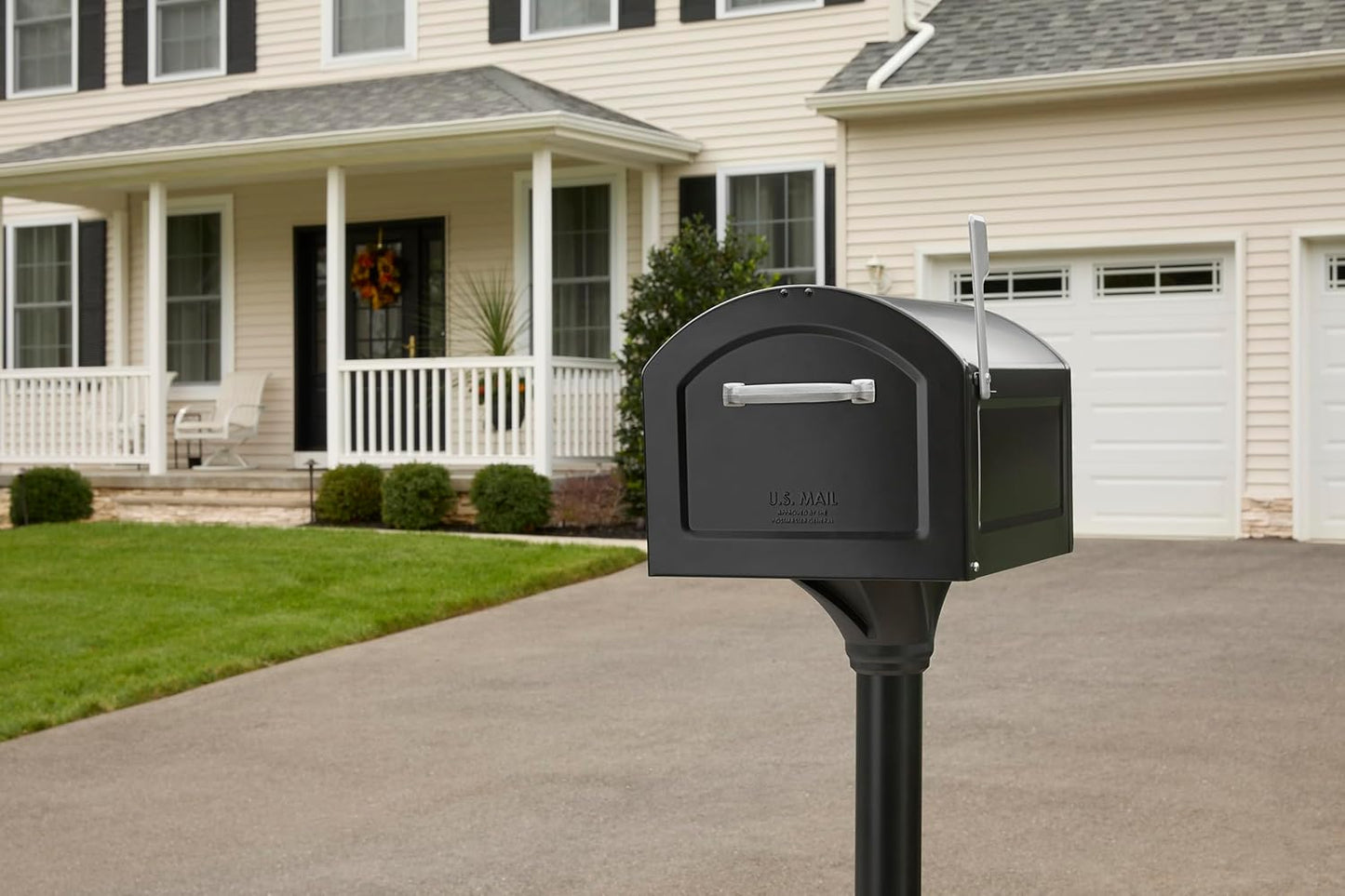 Architectural Mailboxes 950020B-10 Centennial Postmount Mailbox, XL, Black
